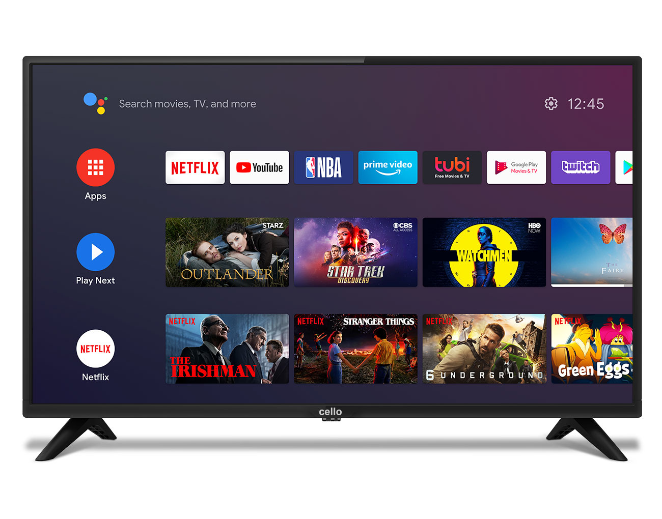 7045 - Cello 32 Smart Android TV with Google Assistant and Freeview Play